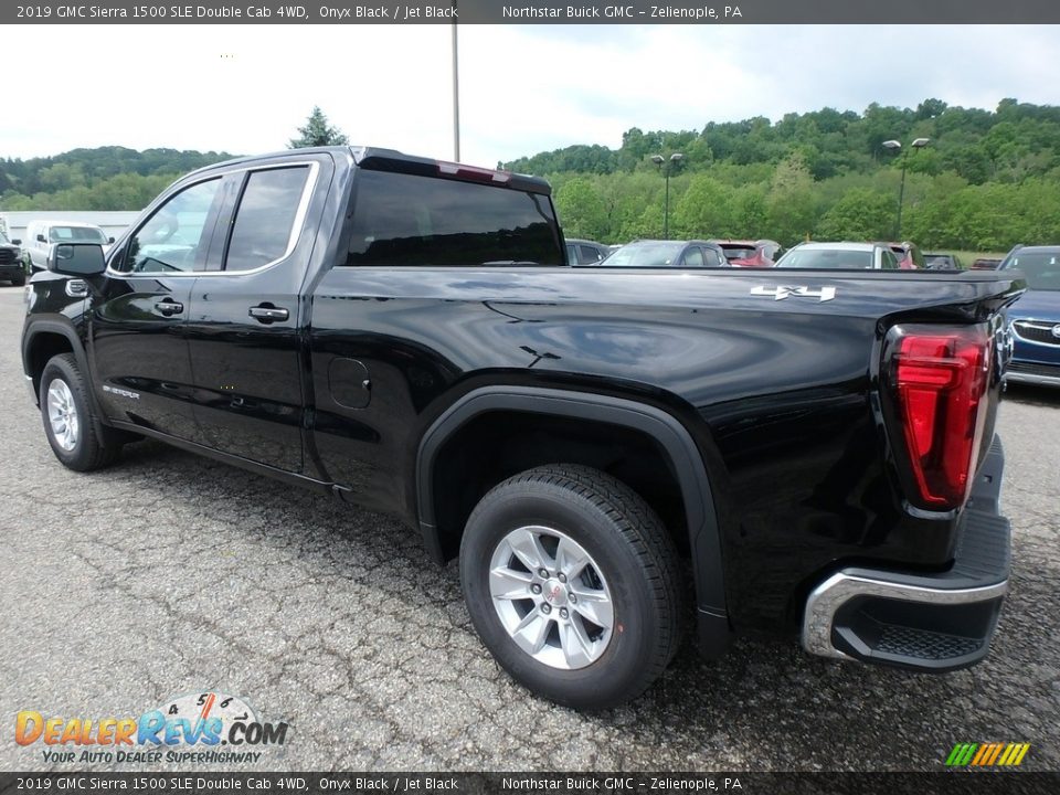 2019 GMC Sierra 1500 SLE Double Cab 4WD Onyx Black / Jet Black Photo #7