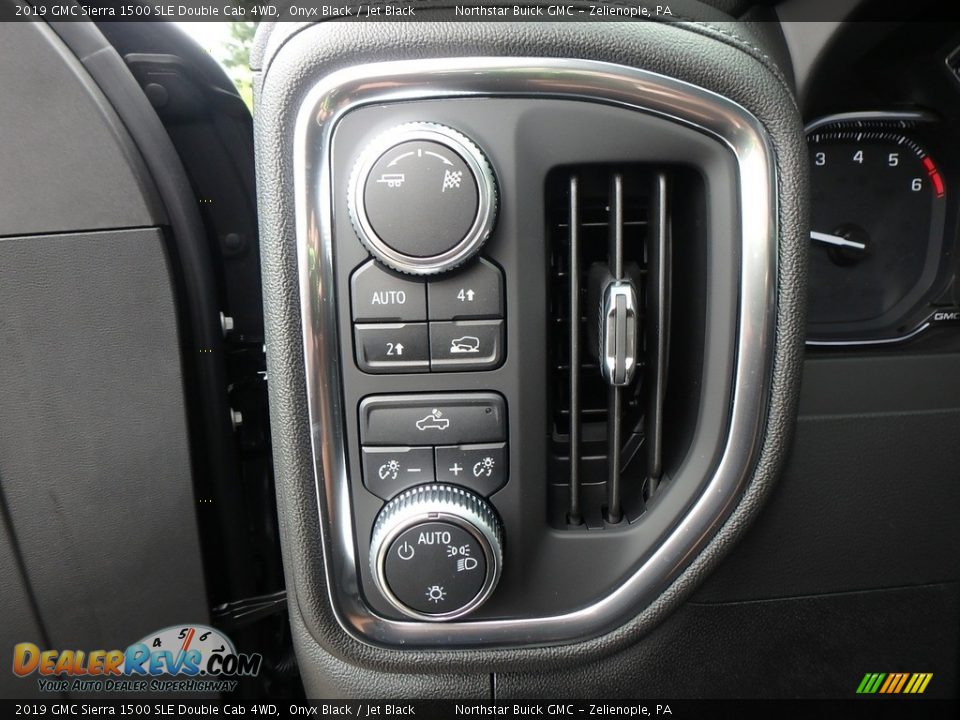 2019 GMC Sierra 1500 SLE Double Cab 4WD Onyx Black / Jet Black Photo #14