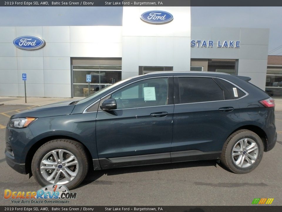 2019 Ford Edge SEL AWD Baltic Sea Green / Ebony Photo #1