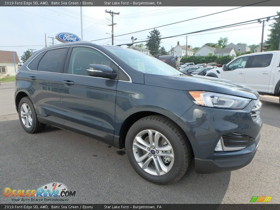 2019 Ford Edge SEL AWD Baltic Sea Green / Ebony Photo #3