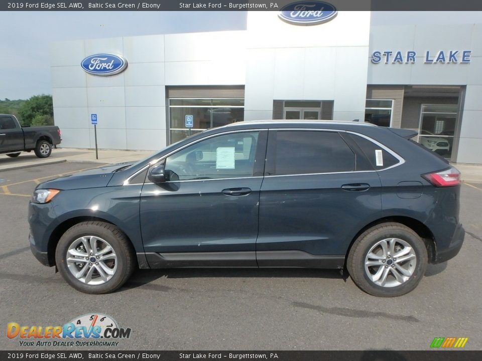 2019 Ford Edge SEL AWD Baltic Sea Green / Ebony Photo #10