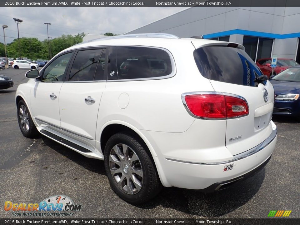 2016 Buick Enclave Premium AWD White Frost Tricoat / Choccachino/Cocoa Photo #4