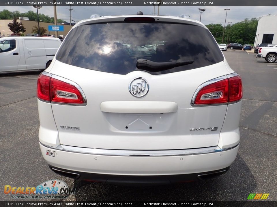 2016 Buick Enclave Premium AWD White Frost Tricoat / Choccachino/Cocoa Photo #6