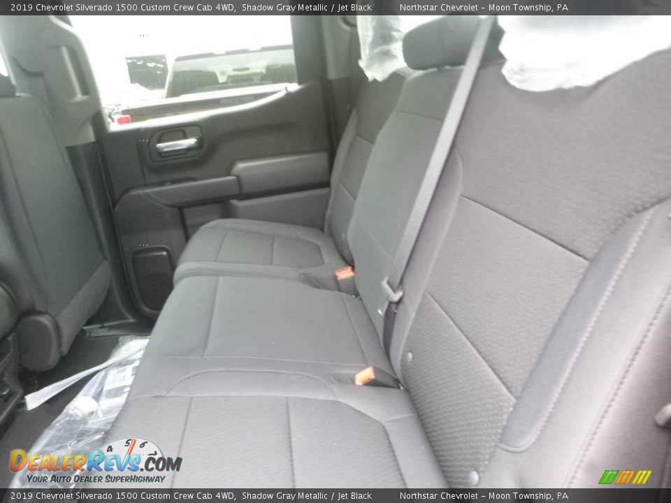 2019 Chevrolet Silverado 1500 Custom Crew Cab 4WD Shadow Gray Metallic / Jet Black Photo #12