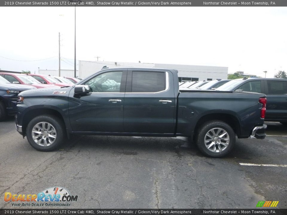 2019 Chevrolet Silverado 1500 LTZ Crew Cab 4WD Shadow Gray Metallic / Gideon/Very Dark Atmosphere Photo #3