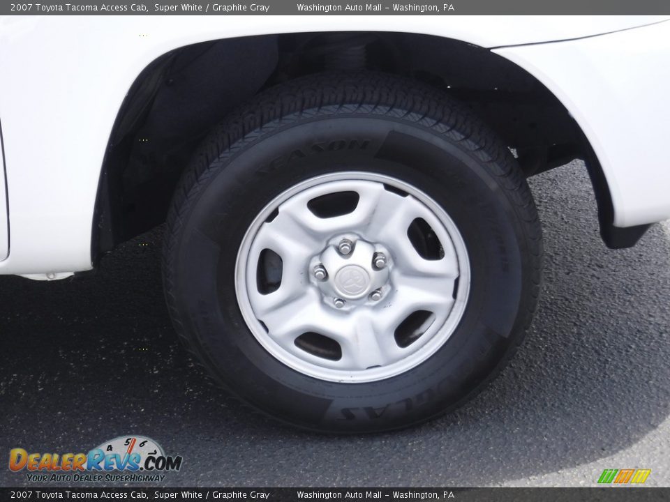 2007 Toyota Tacoma Access Cab Super White / Graphite Gray Photo #3