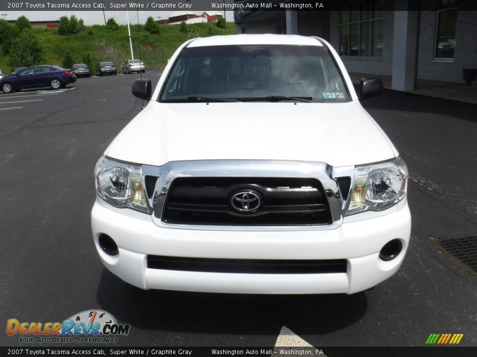 2007 Toyota Tacoma Access Cab Super White / Graphite Gray Photo #5