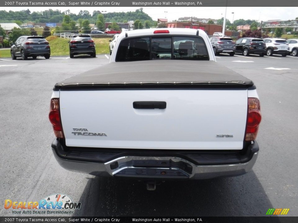 2007 Toyota Tacoma Access Cab Super White / Graphite Gray Photo #9