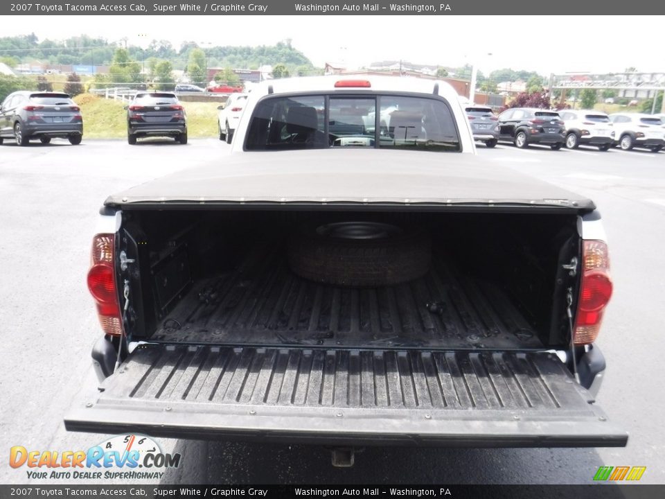 2007 Toyota Tacoma Access Cab Super White / Graphite Gray Photo #13