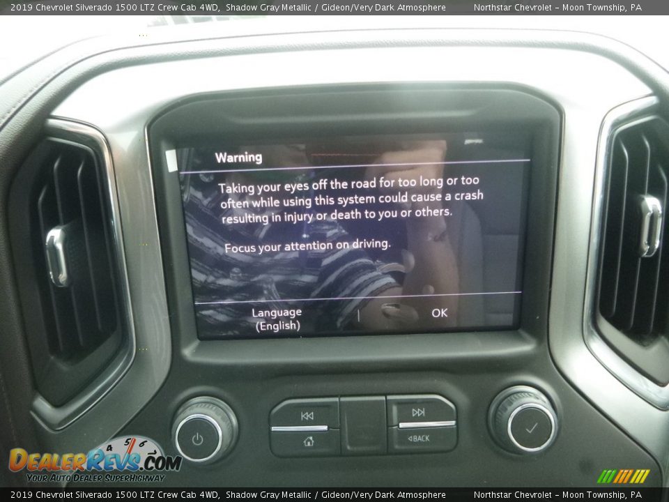 2019 Chevrolet Silverado 1500 LTZ Crew Cab 4WD Shadow Gray Metallic / Gideon/Very Dark Atmosphere Photo #17