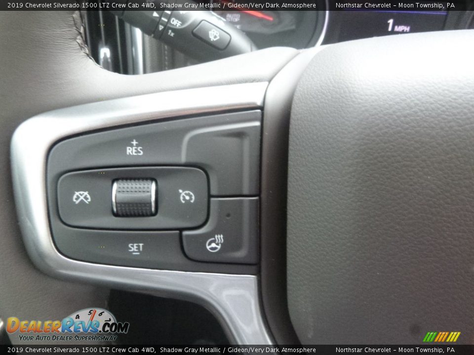2019 Chevrolet Silverado 1500 LTZ Crew Cab 4WD Shadow Gray Metallic / Gideon/Very Dark Atmosphere Photo #20