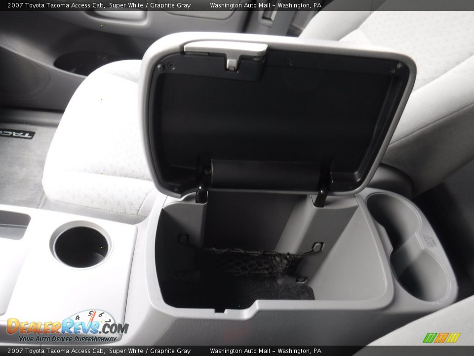 2007 Toyota Tacoma Access Cab Super White / Graphite Gray Photo #21
