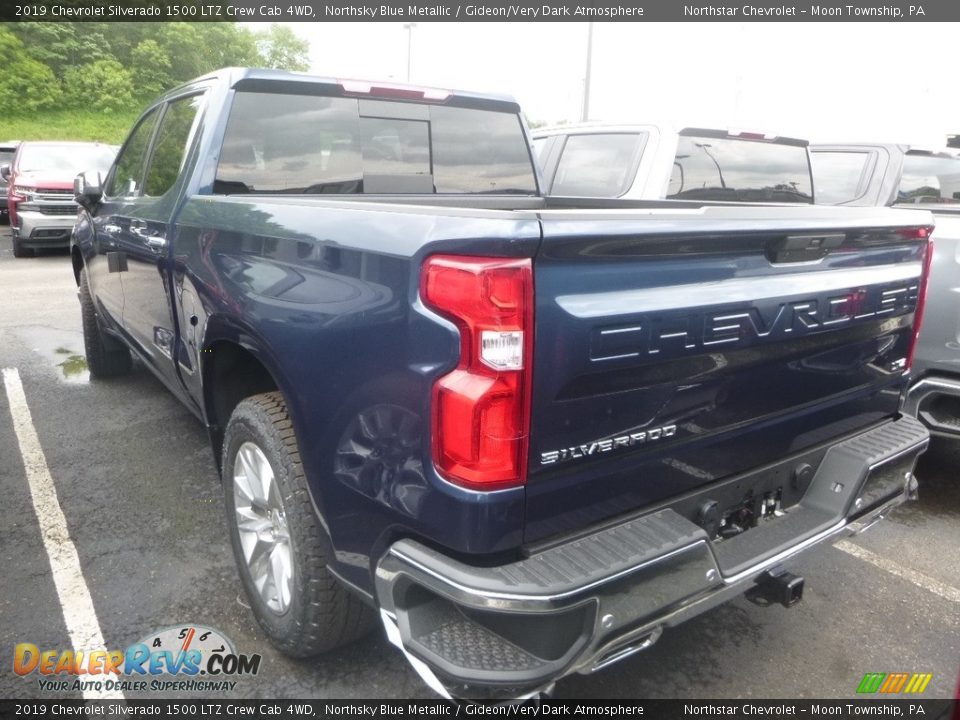 2019 Chevrolet Silverado 1500 LTZ Crew Cab 4WD Northsky Blue Metallic / Gideon/Very Dark Atmosphere Photo #3