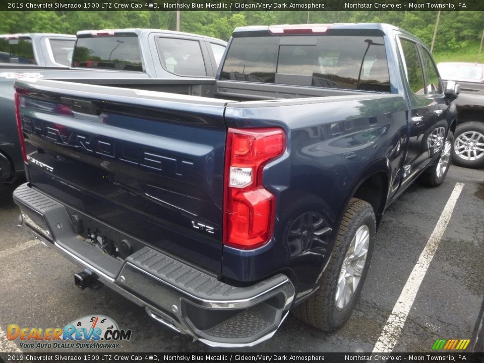 2019 Chevrolet Silverado 1500 LTZ Crew Cab 4WD Northsky Blue Metallic / Gideon/Very Dark Atmosphere Photo #4