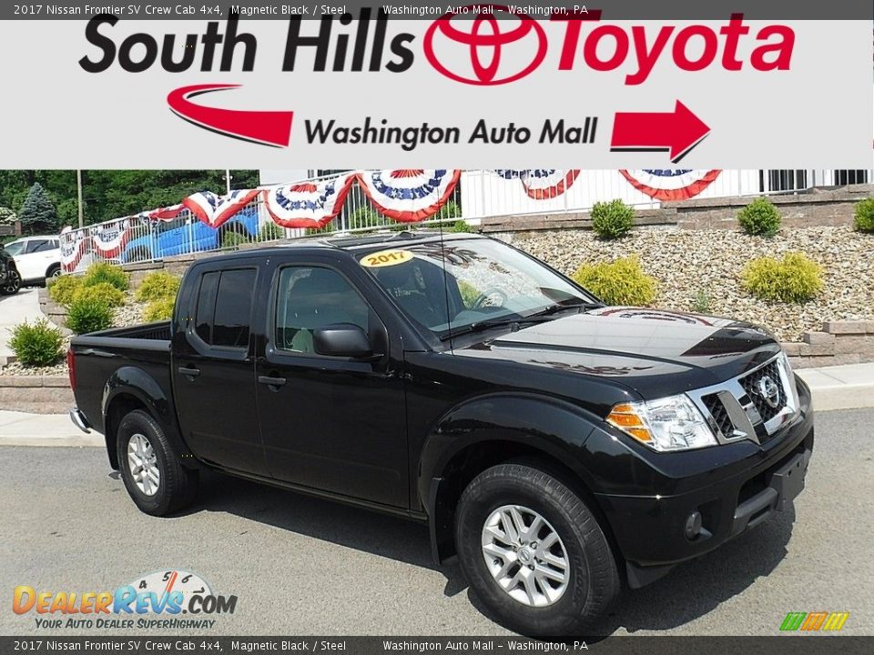 2017 Nissan Frontier SV Crew Cab 4x4 Magnetic Black / Steel Photo #1