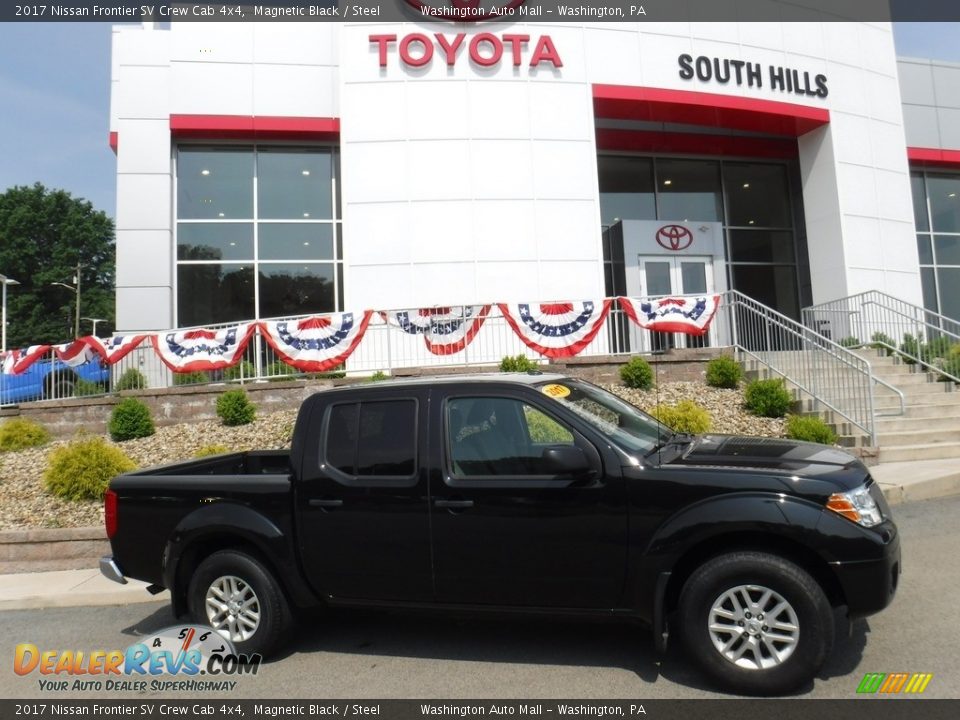 2017 Nissan Frontier SV Crew Cab 4x4 Magnetic Black / Steel Photo #2