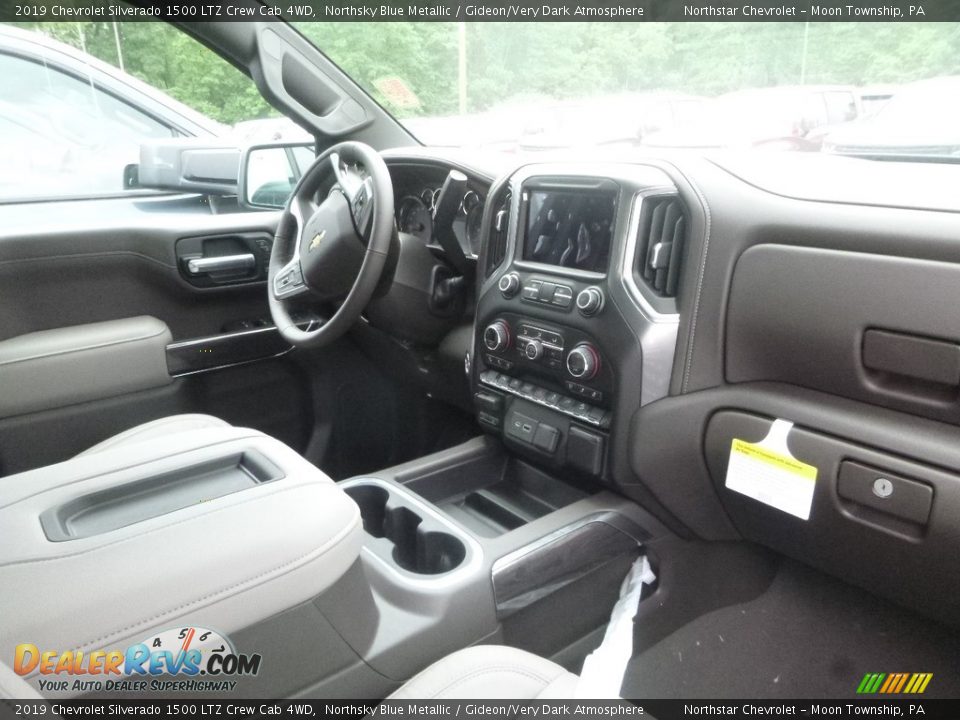 2019 Chevrolet Silverado 1500 LTZ Crew Cab 4WD Northsky Blue Metallic / Gideon/Very Dark Atmosphere Photo #8