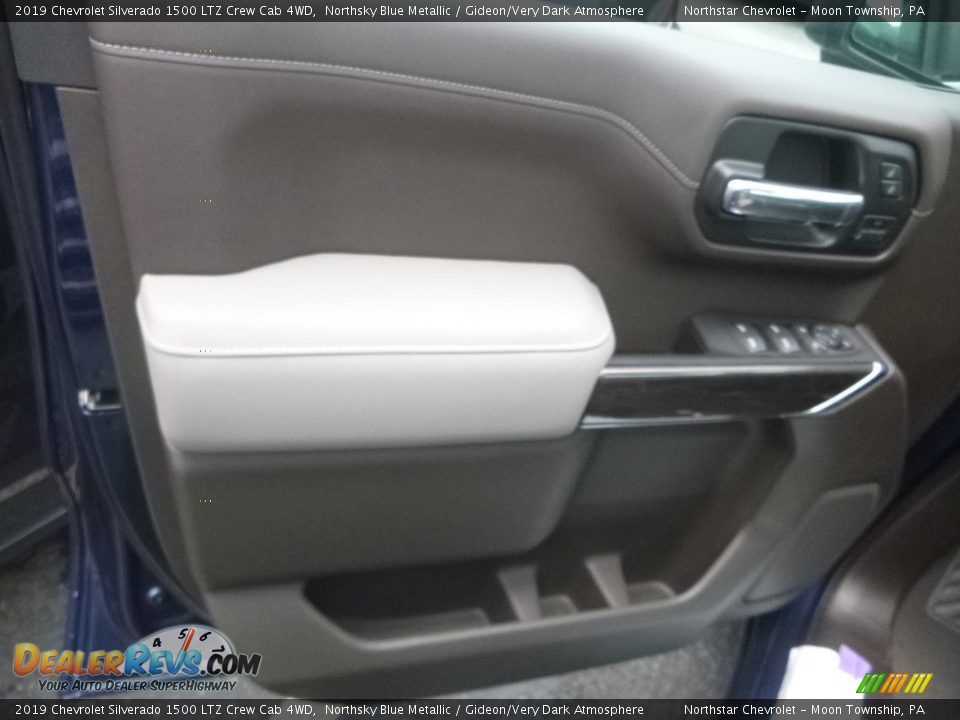 2019 Chevrolet Silverado 1500 LTZ Crew Cab 4WD Northsky Blue Metallic / Gideon/Very Dark Atmosphere Photo #9