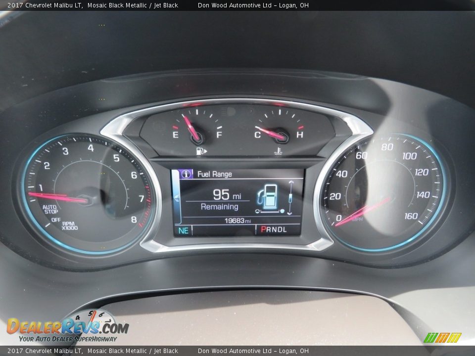 2017 Chevrolet Malibu LT Mosaic Black Metallic / Jet Black Photo #19
