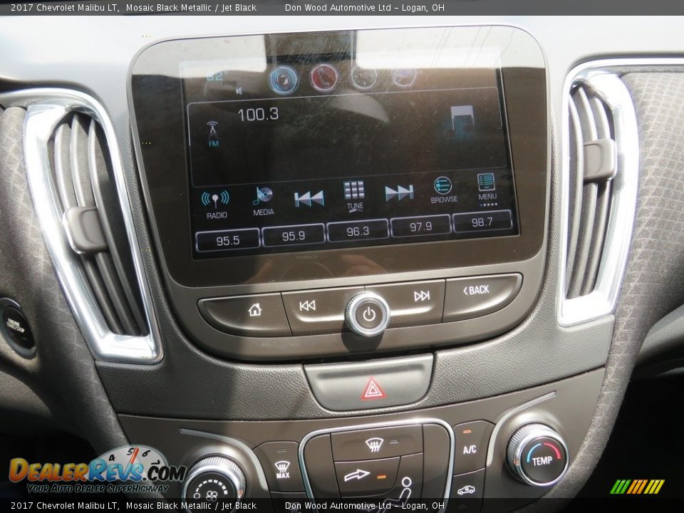 2017 Chevrolet Malibu LT Mosaic Black Metallic / Jet Black Photo #25