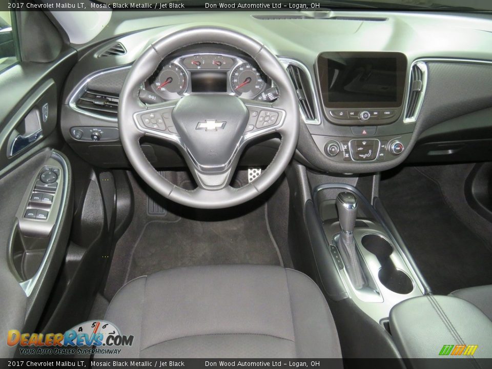 2017 Chevrolet Malibu LT Mosaic Black Metallic / Jet Black Photo #35