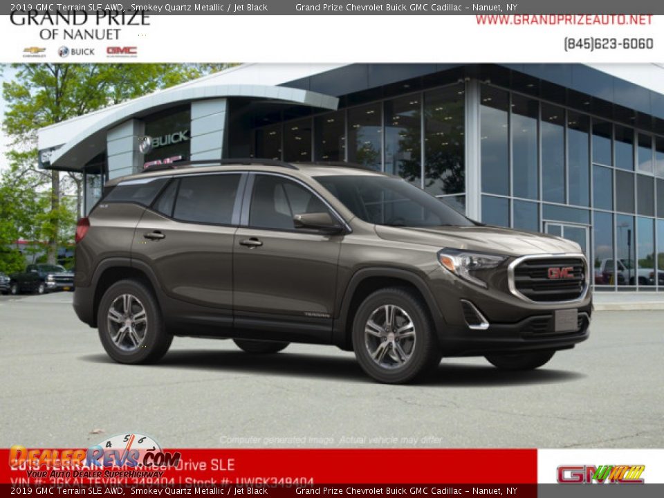 2019 GMC Terrain SLE AWD Smokey Quartz Metallic / Jet Black Photo #4