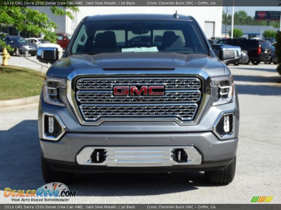 2019 GMC Sierra 1500 Denali Crew Cab 4WD Satin Steel Metallic / Jet Black Photo #4