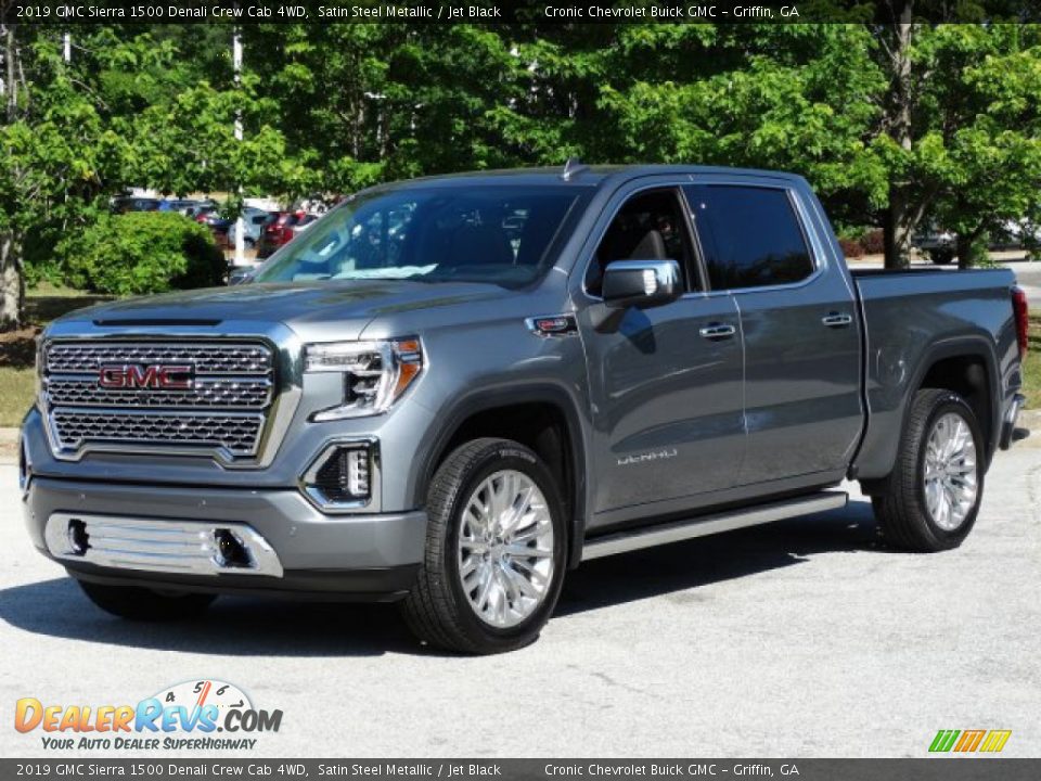 2019 GMC Sierra 1500 Denali Crew Cab 4WD Satin Steel Metallic / Jet Black Photo #5