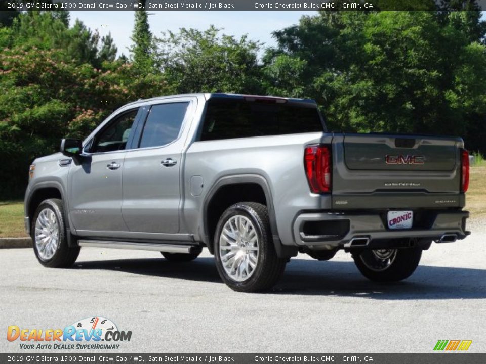 2019 GMC Sierra 1500 Denali Crew Cab 4WD Satin Steel Metallic / Jet Black Photo #6