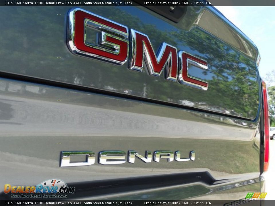 2019 GMC Sierra 1500 Denali Crew Cab 4WD Satin Steel Metallic / Jet Black Photo #9