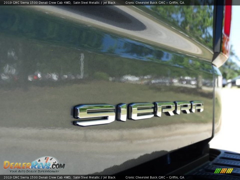 2019 GMC Sierra 1500 Denali Crew Cab 4WD Satin Steel Metallic / Jet Black Photo #10