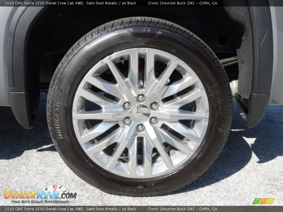 2019 GMC Sierra 1500 Denali Crew Cab 4WD Satin Steel Metallic / Jet Black Photo #11