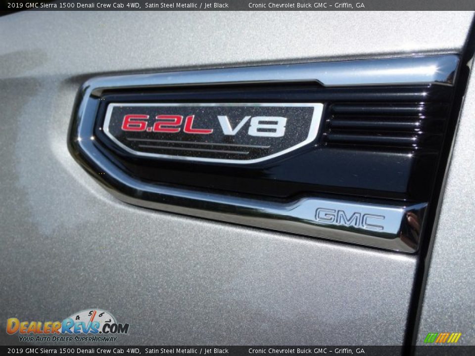 2019 GMC Sierra 1500 Denali Crew Cab 4WD Satin Steel Metallic / Jet Black Photo #12