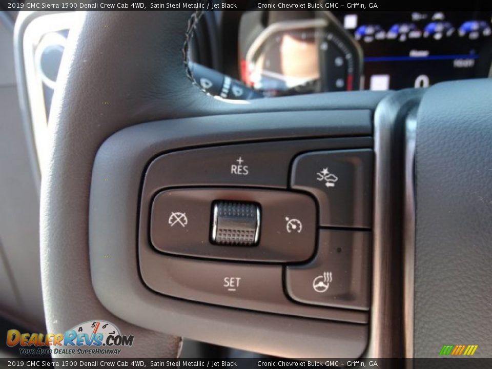 2019 GMC Sierra 1500 Denali Crew Cab 4WD Satin Steel Metallic / Jet Black Photo #18