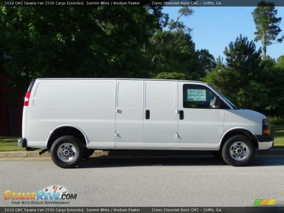 2019 GMC Savana Van 2500 Cargo Extended Summit White / Medium Pewter Photo #2