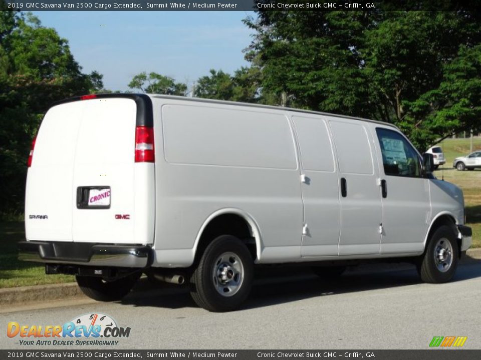 2019 GMC Savana Van 2500 Cargo Extended Summit White / Medium Pewter Photo #3