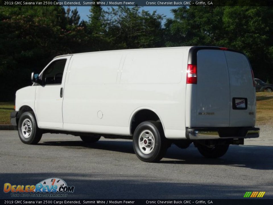 2019 GMC Savana Van 2500 Cargo Extended Summit White / Medium Pewter Photo #5