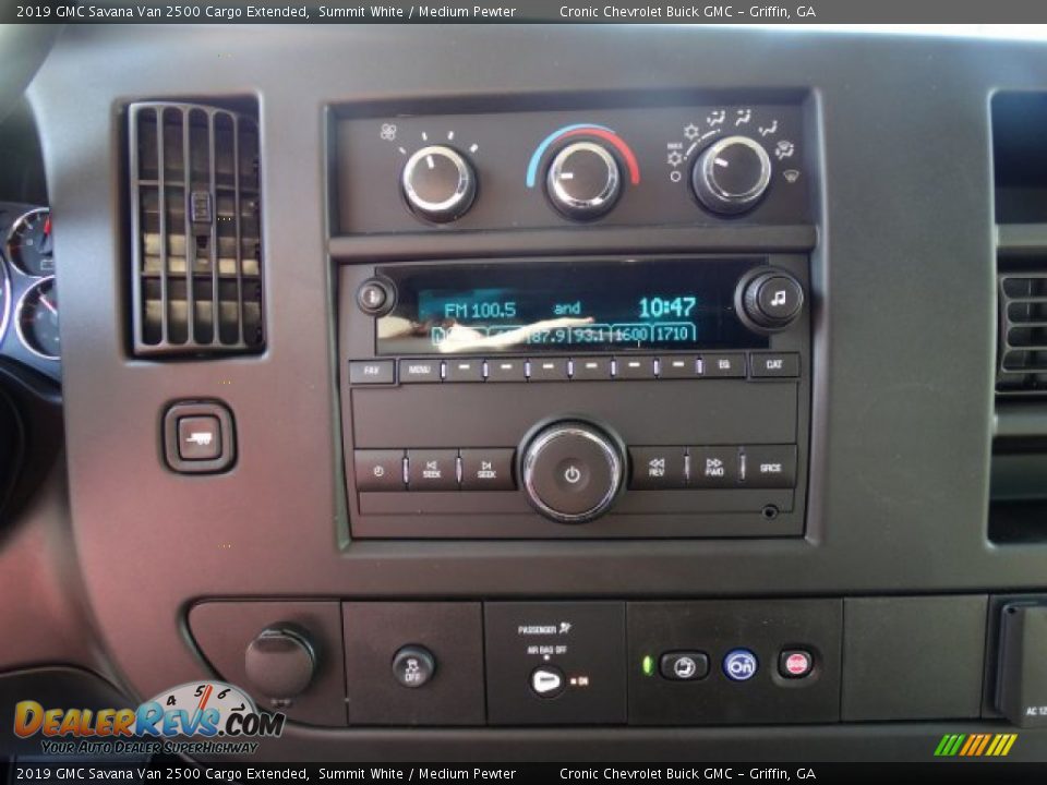 2019 GMC Savana Van 2500 Cargo Extended Summit White / Medium Pewter Photo #17