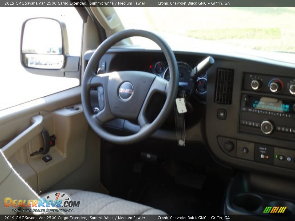 2019 GMC Savana Van 2500 Cargo Extended Summit White / Medium Pewter Photo #22