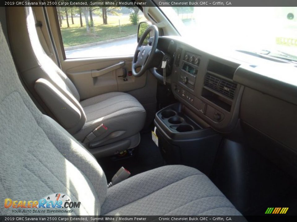 2019 GMC Savana Van 2500 Cargo Extended Summit White / Medium Pewter Photo #25