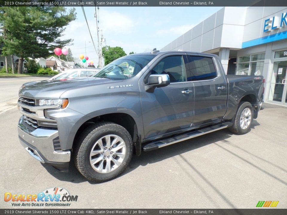 2019 Chevrolet Silverado 1500 LTZ Crew Cab 4WD Satin Steel Metallic / Jet Black Photo #1