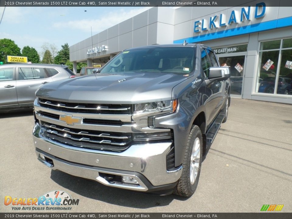 2019 Chevrolet Silverado 1500 LTZ Crew Cab 4WD Satin Steel Metallic / Jet Black Photo #2