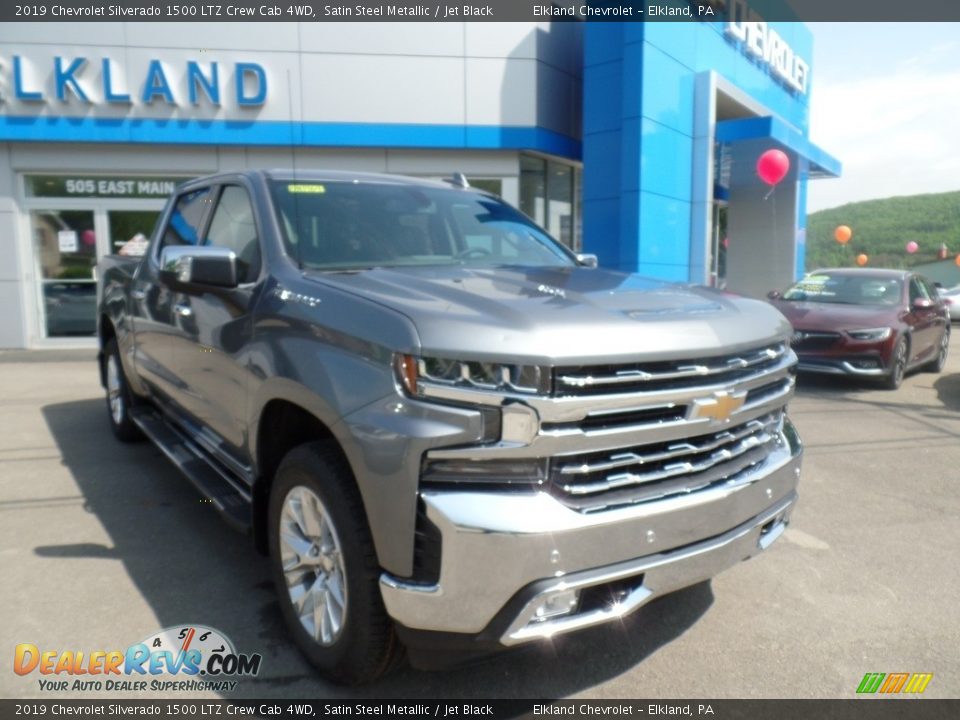 2019 Chevrolet Silverado 1500 LTZ Crew Cab 4WD Satin Steel Metallic / Jet Black Photo #4