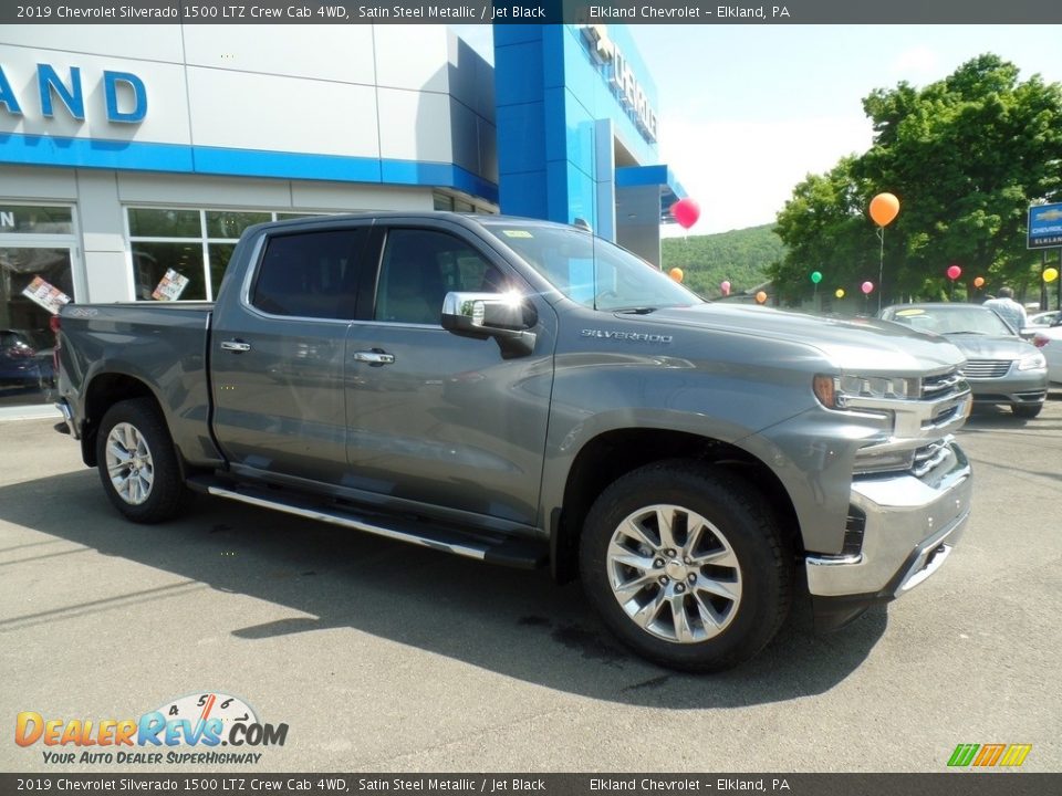 2019 Chevrolet Silverado 1500 LTZ Crew Cab 4WD Satin Steel Metallic / Jet Black Photo #5