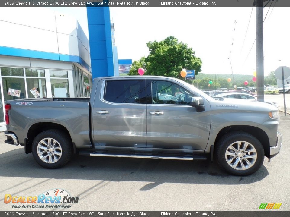 2019 Chevrolet Silverado 1500 LTZ Crew Cab 4WD Satin Steel Metallic / Jet Black Photo #6