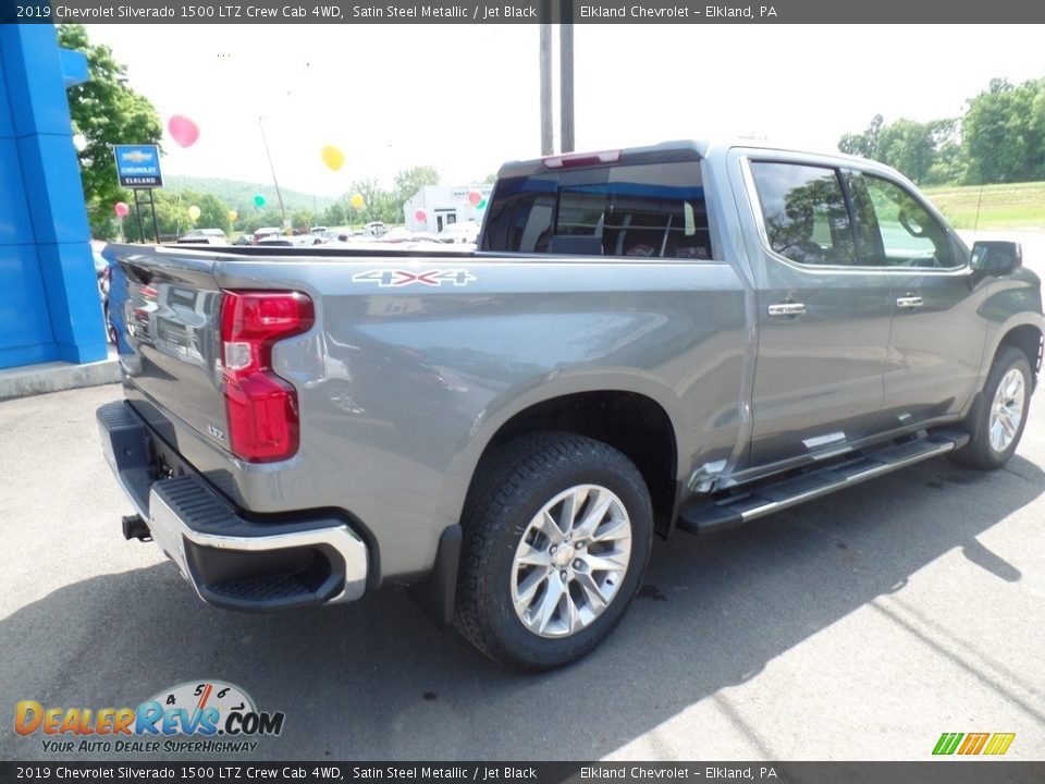 2019 Chevrolet Silverado 1500 LTZ Crew Cab 4WD Satin Steel Metallic / Jet Black Photo #7