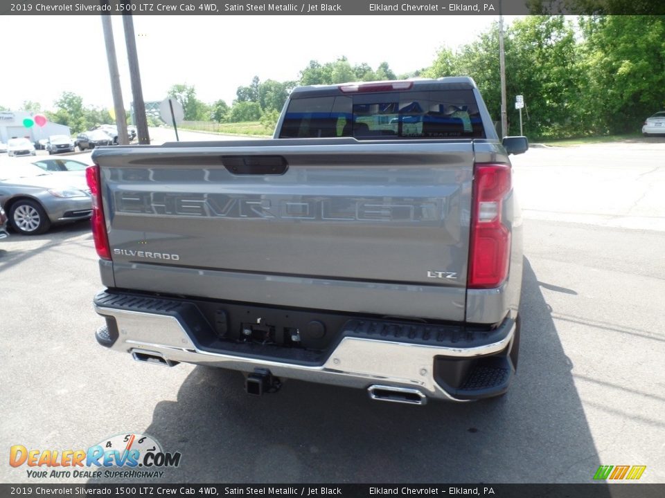 2019 Chevrolet Silverado 1500 LTZ Crew Cab 4WD Satin Steel Metallic / Jet Black Photo #8