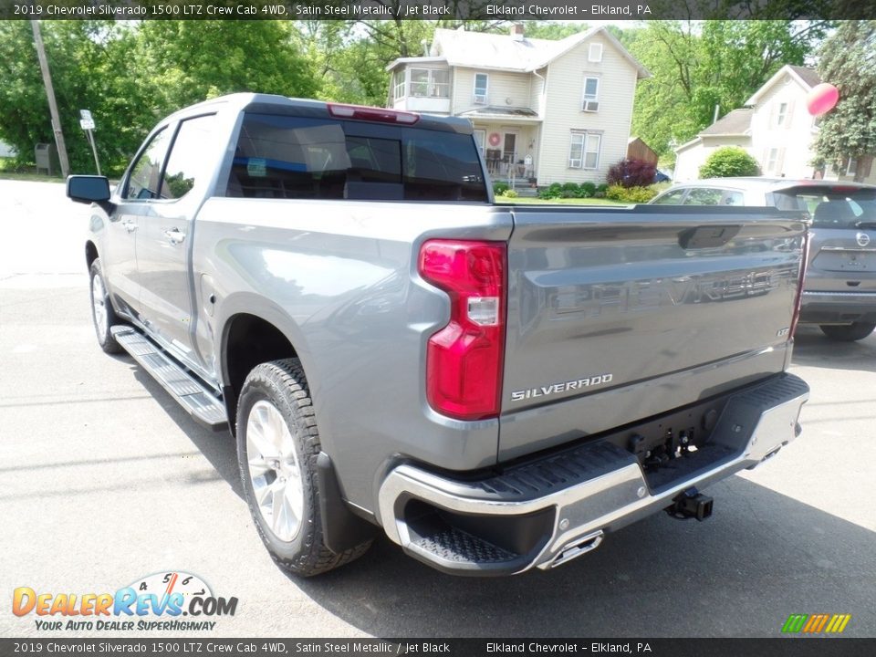 2019 Chevrolet Silverado 1500 LTZ Crew Cab 4WD Satin Steel Metallic / Jet Black Photo #10