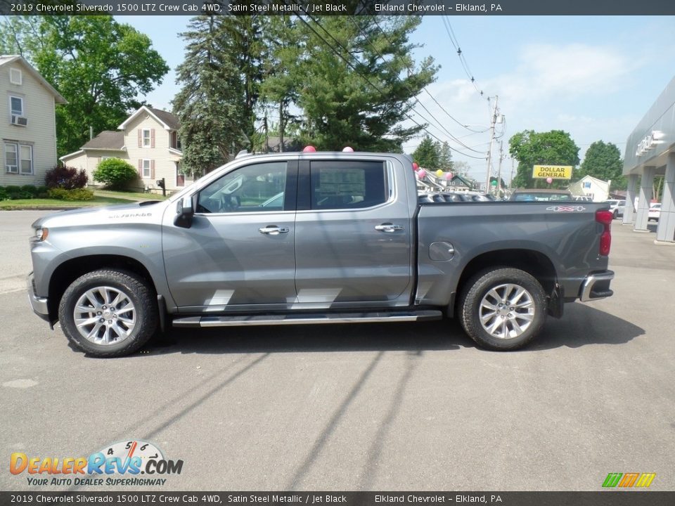 2019 Chevrolet Silverado 1500 LTZ Crew Cab 4WD Satin Steel Metallic / Jet Black Photo #11