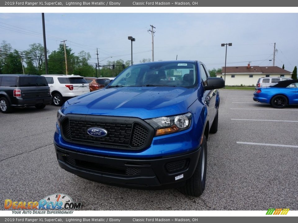 2019 Ford Ranger XL SuperCab Lightning Blue Metallic / Ebony Photo #1